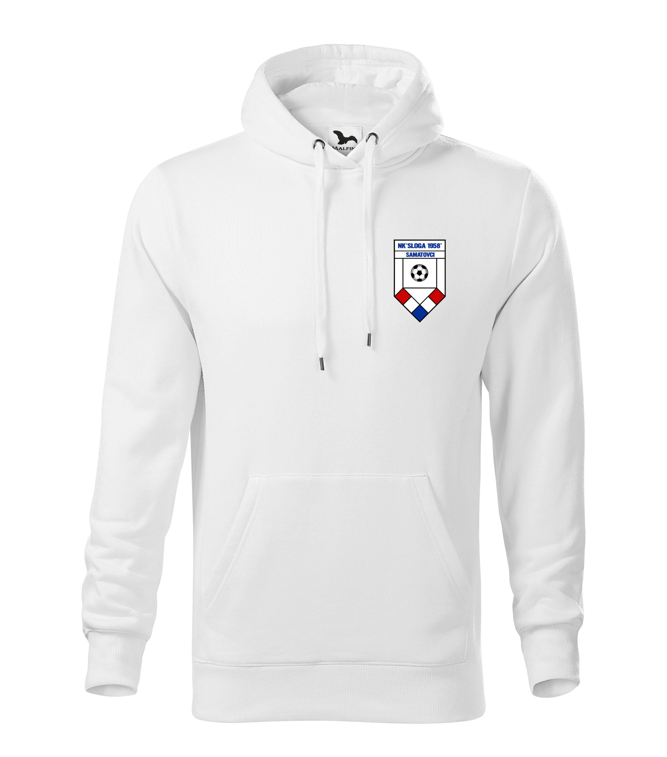 muska-sportska-hudica-nk-samatovci-bijela-front Muška sportska hudica NK Samatovci - Image 1