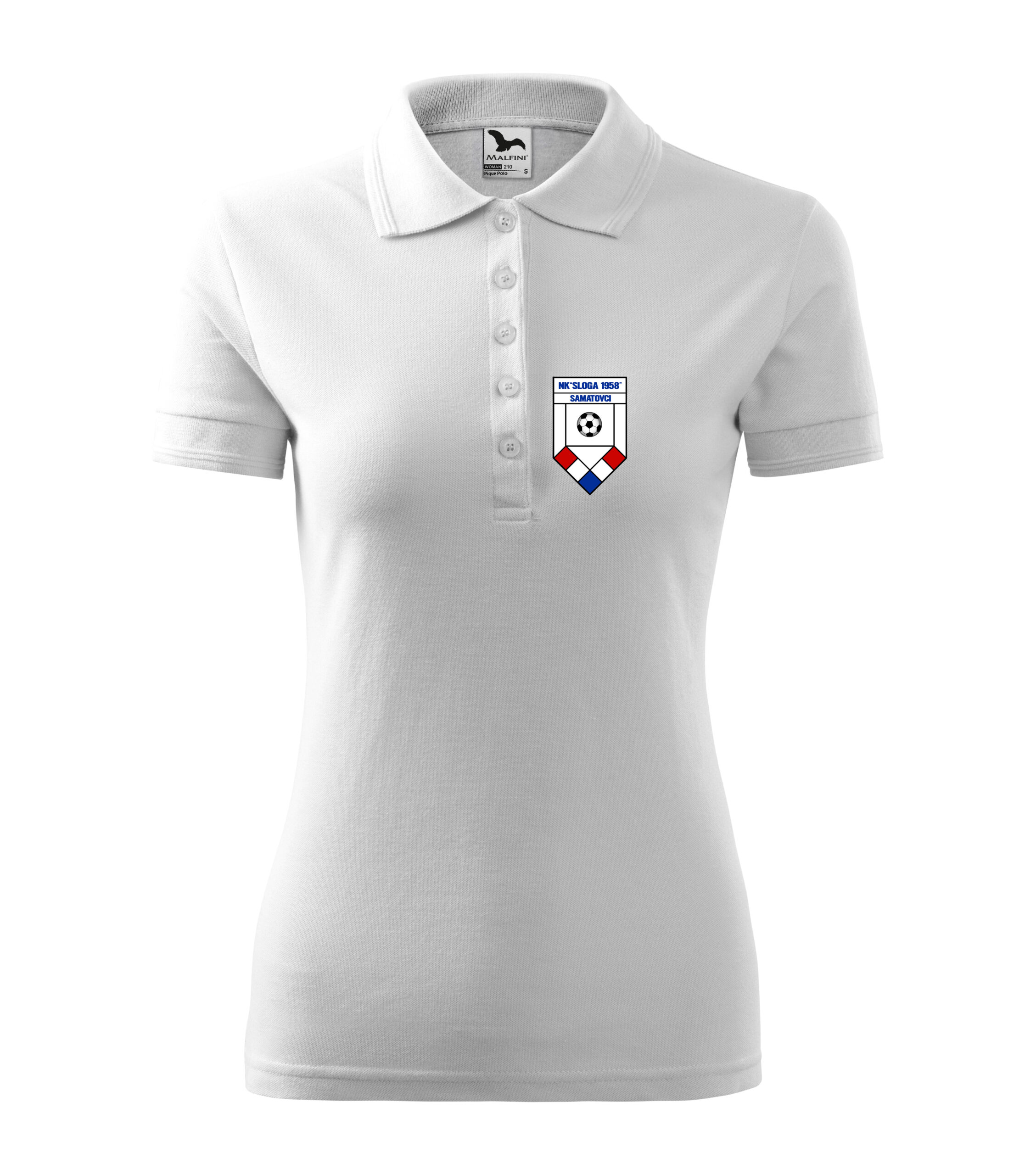 zenska-polo-majica-nk-samatovci-bijela-front Ženska polo majica NK Samatovci - Image 1