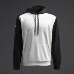 Dječji hoodie Saba – Bijela / Crna