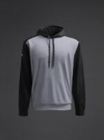 Dječji hoodie Saba – Svijetlo siva / Crna