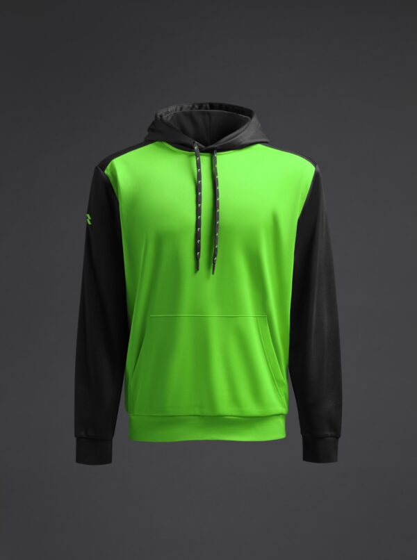 Hoodie Saba – Fluo zelena / Crna