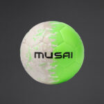 Futsal lopta Haraka – Bijela / Fluo zelena