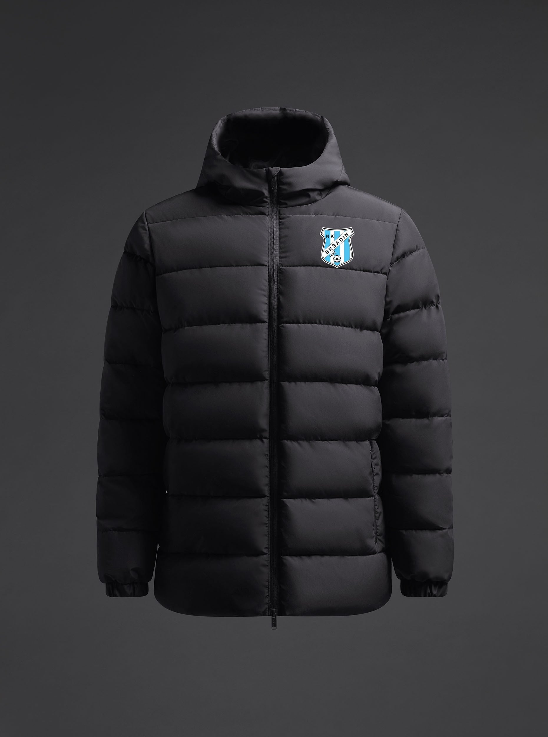 djecja-prosivena-jakna-pedi-nk-brsadin-crna-front Dječja prošivena jakna Pedi NK Bršadin - Slika 1
