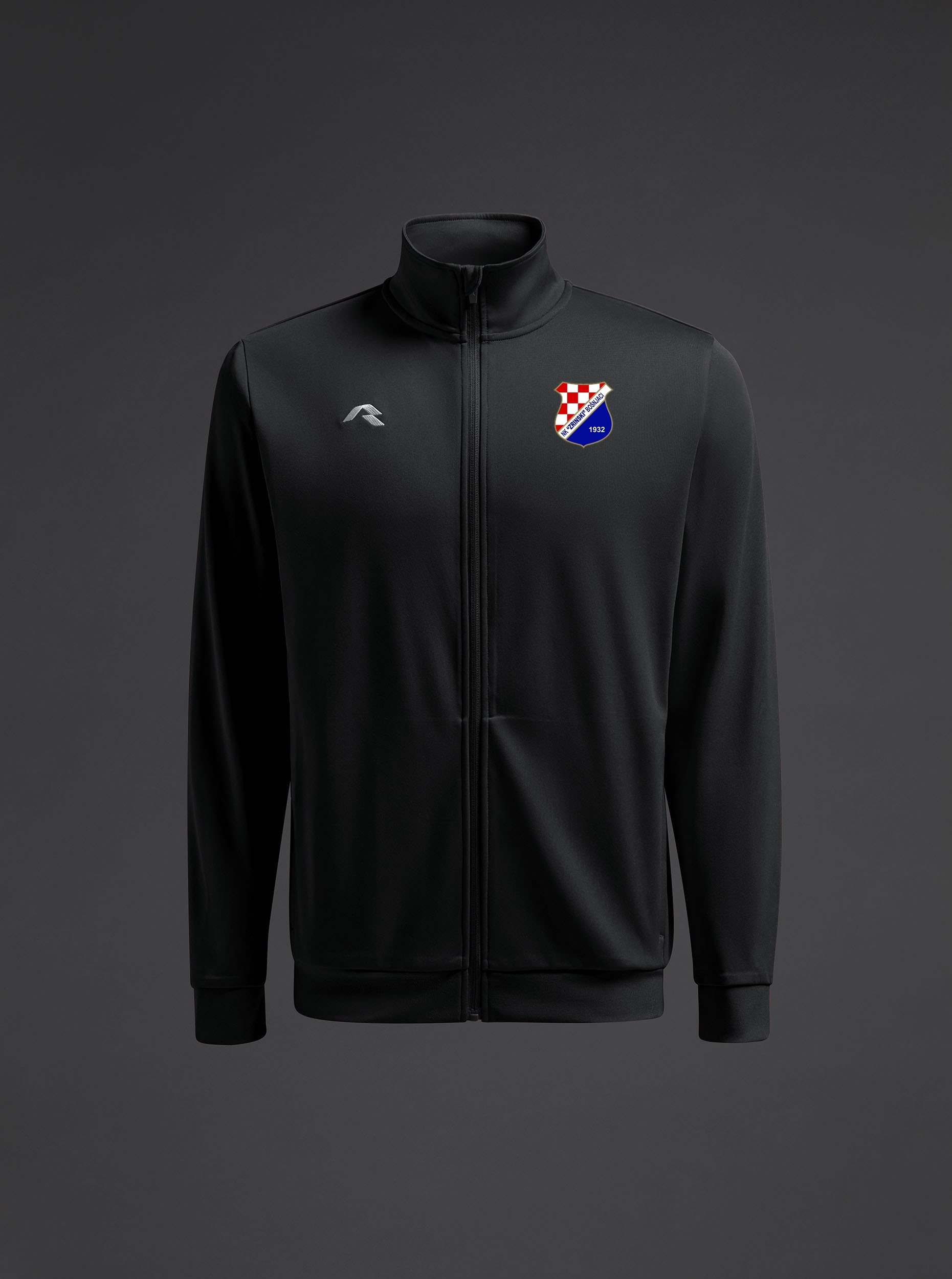 gornji-dio-trenirke-ubora-nk-zrinski-bosnjaci-crna-front Gornji dio trenirke Ubora NK Zrinski Bošnjaci - Slika 1
