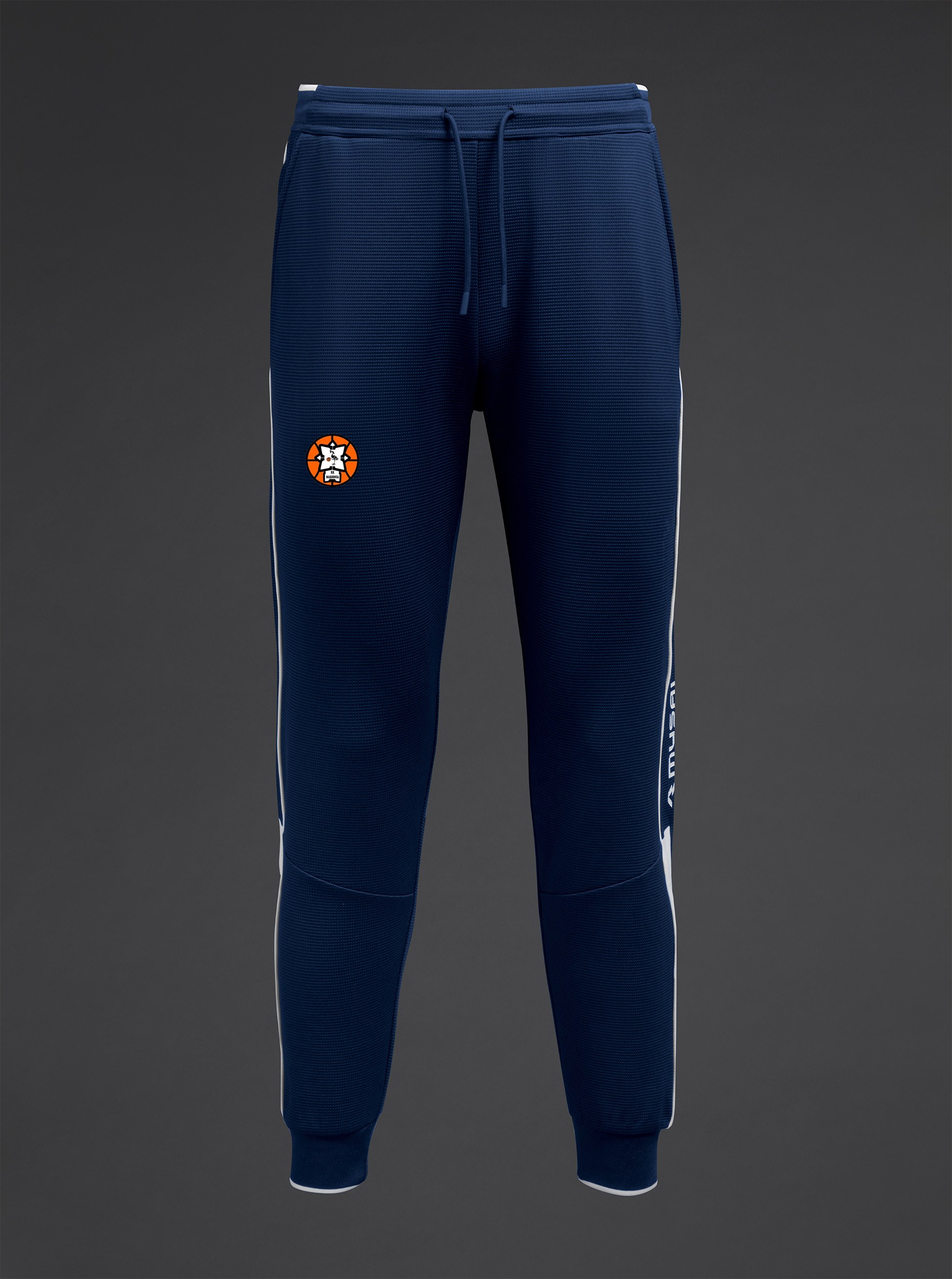 hlace-hekima-kk-marsonia-tamno-plava-bijela-front Hlače Hekima KK Marsonia - Slika 1