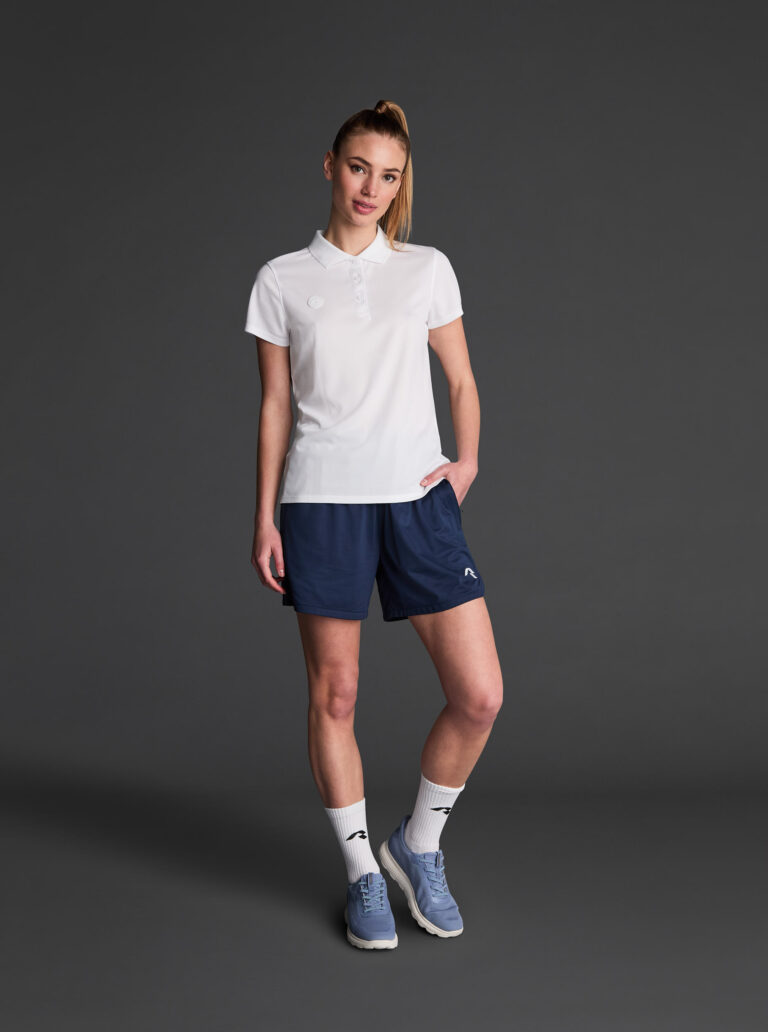 Ženska polo majica Rangi – Bijela, na modelu