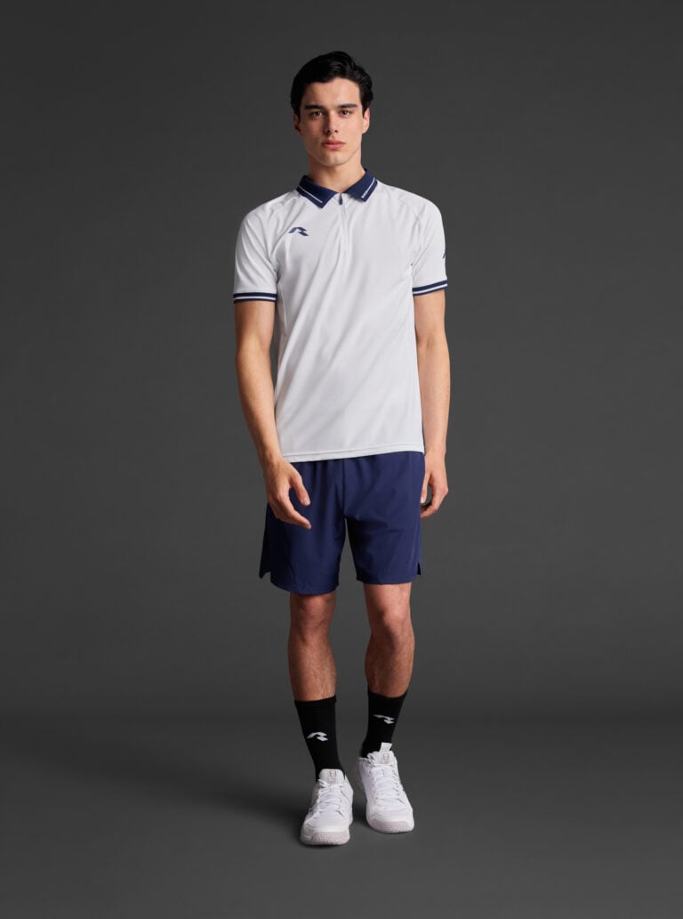 Tehnička polo majica Hekima – Bijela, na modelu