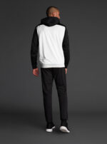 Hoodie Saba – Bijela / Crna, detalj