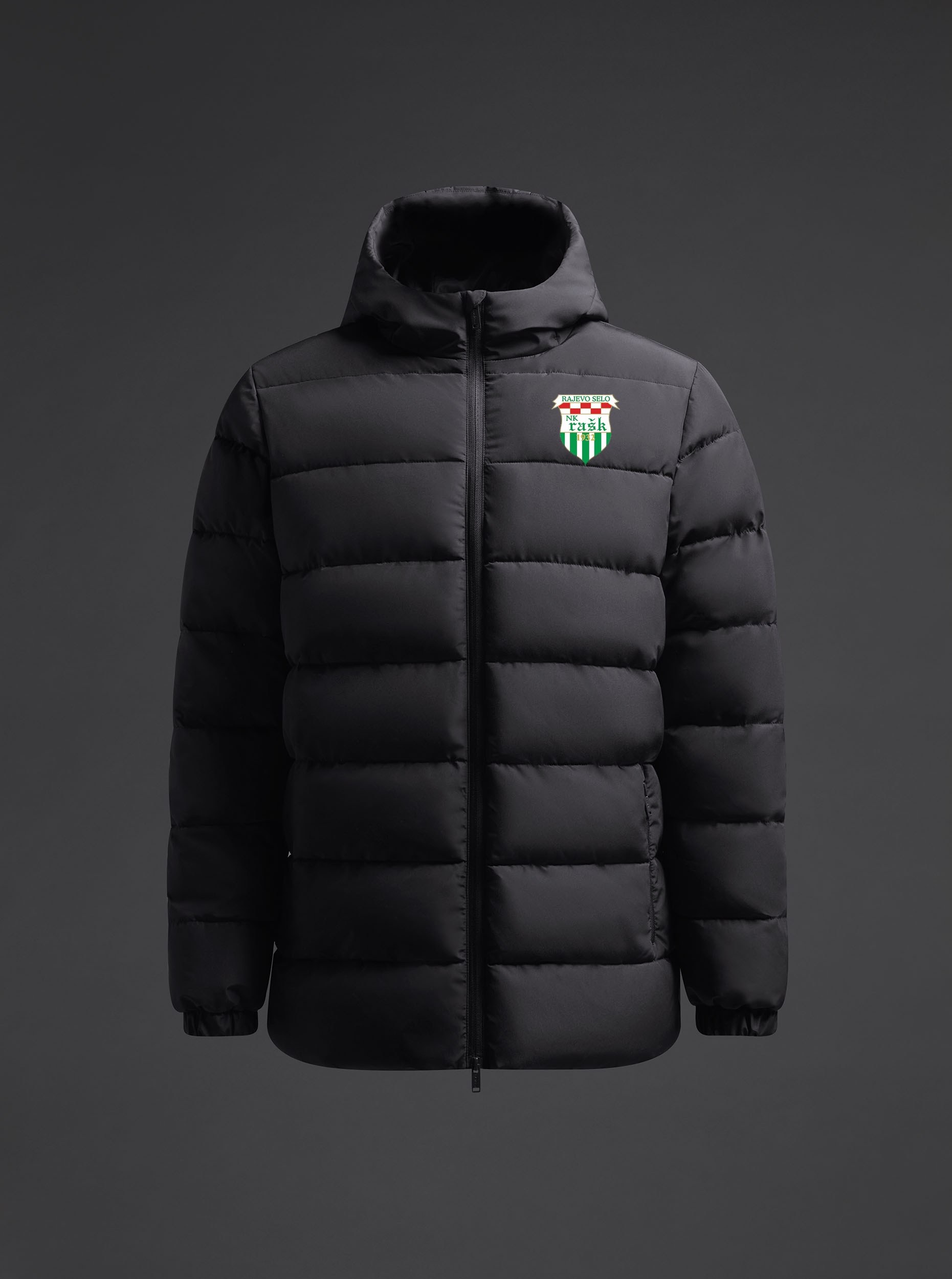 prosivena-jakna-pedi-nk-rask-crna-front Prošivena jakna Pedi NK Rašk - Slika 1