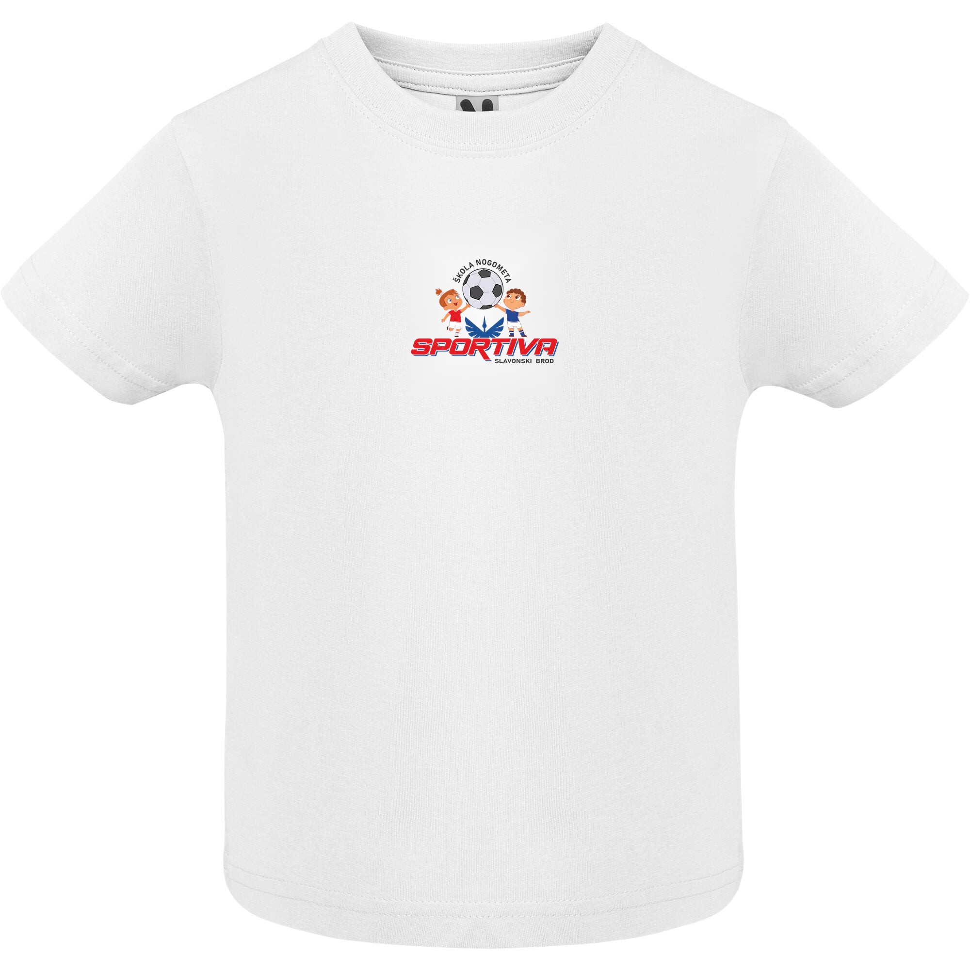 t-shirt-majica-za-bebe-skola-nogometa-sportiva-v3 T-shirt majica za bebe Škola Nogometa Sportiva - Slika 1